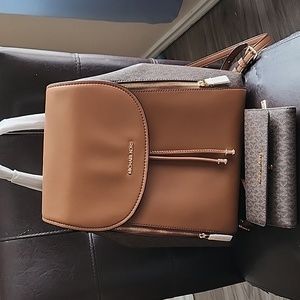 Michael Kors Backpack with matching wallet